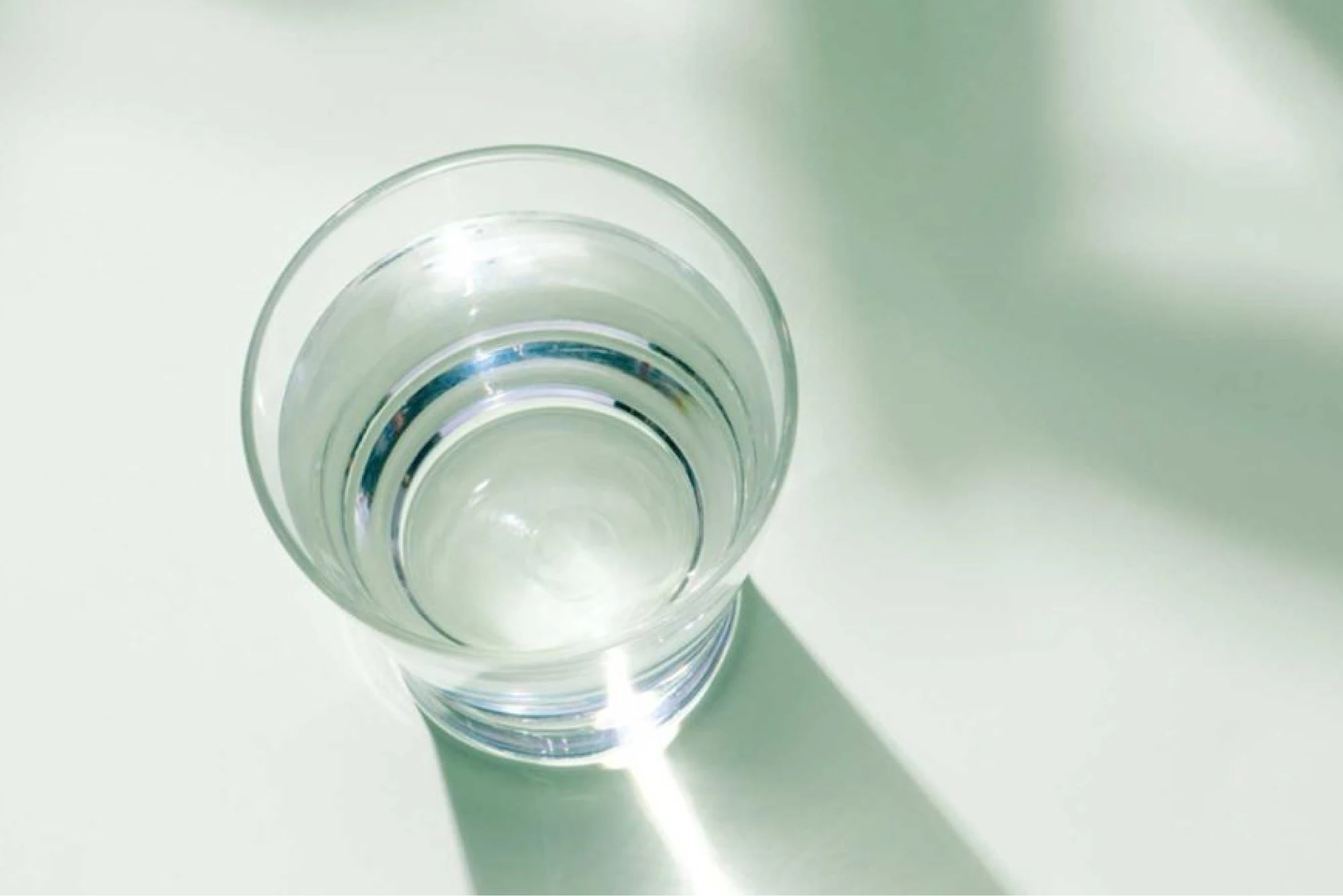 glass filled with water